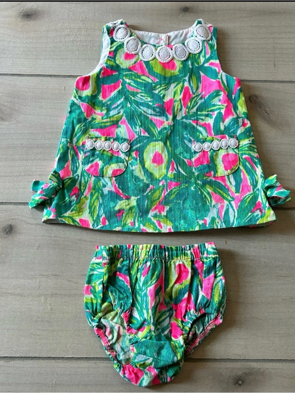 Lilly Pulitzer Tropical Dress & Bloomer Set
